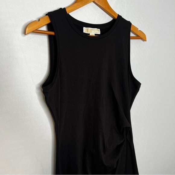 NWT! Michael MICHAEL KORS Black Asymmetric Hem Sleeveless Dress. Size Small. - Picture 5 of 15